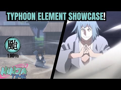 Ninja Time Typhoon Element Showcase | Roblox Naruto