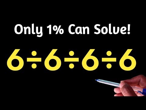 6÷6÷6÷6 / 99% People Failed To Solve This Problem 😎 / Can You Solve This 👈