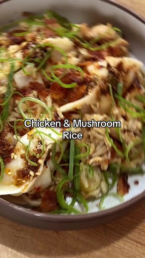 Delicious Chicken & Mushroom Rice with Dumplings Recipe