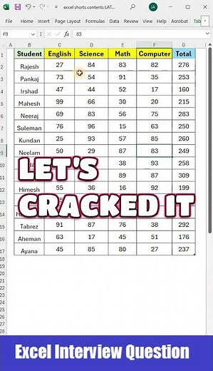 ✅Excel Formula Hacks | Microsoft excel for beginners 💯 😱#excel #office #spreadsheet