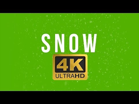 Snow Green Screen Effect (Real Snow)