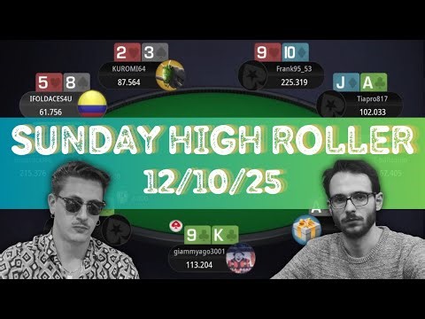 🇮🇹 €250 Sunday High Roller 12/10/25 instantcal89 | IFOLDACES4U | Il-Giuglia - Final Table Replay