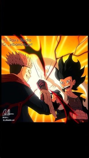 “Black Lightning” 🤝⚡️| Anime Concept Speedpaint (JJK + One Piece) | Ray’s Q