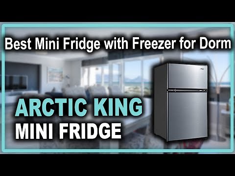 Arctic King 3.2 Cu Ft Two Door Mini Fridge Review - Best Mini Fridge with Freezer for Dorms