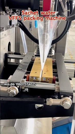Automatic water sachet vertical VFFS packing machine,200g liquid water filling sealing system