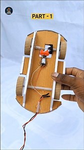 How To Make Cardboard DC motor Car #viral #video