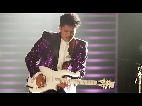 Bruno Mars STEALS the 2017 Grammys in Prince 'Let's Go Crazy' Tribute Performance