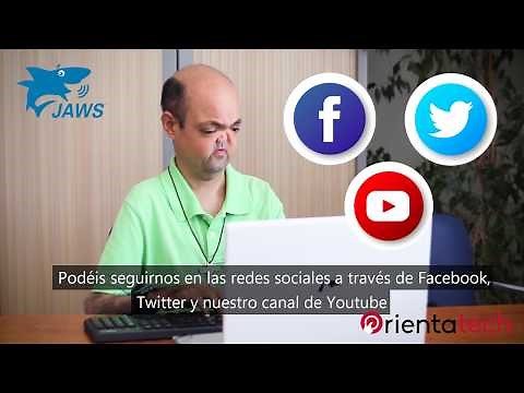 Demo del lector de pantallas JAWS for Windows en español