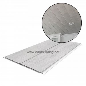 [Hot Item] Wood Grey Marble UK England Bathroom Du Groove PVC Wet Wall or Ceiling Panel