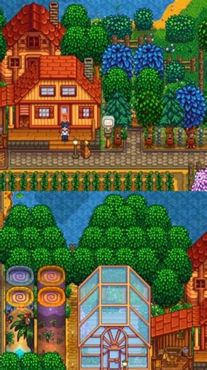 Decorating a Cozy Front Yard at Riverside Farm 🏘️🐟🌲 #ASMR #StardewValley