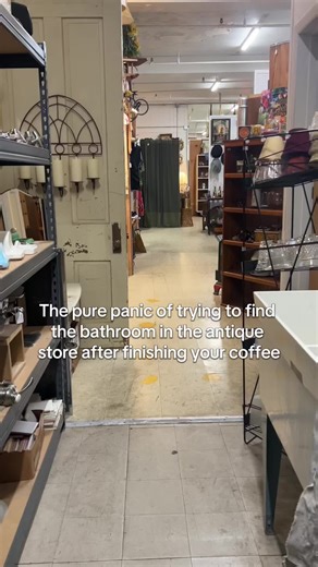 Finding the Bathroom in an Antique Store Maze