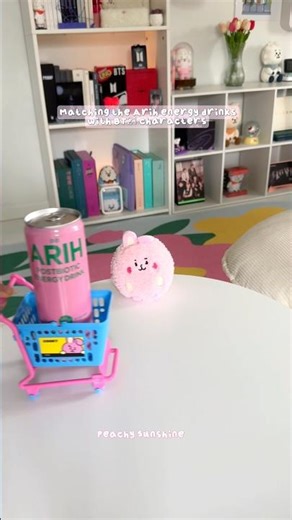 Matching BT21 Characters with Arih Energy Drinks 💜🍋🍓🫐