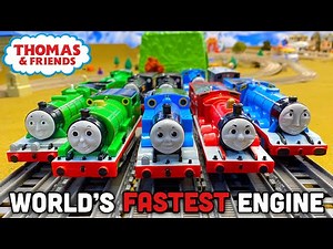 WORLD’S FASTEST ENGINE! Thomas and Friends Trackmaster Tomy Plarail Race