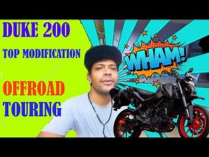 DUKE 200 ABS TOP OFF-ROAD MODIFICATIONS||DUKE 200 MODIFIED|| FULLY EXPLAINED