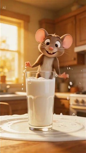 Run & Jump with Mouse! 🐭💨 Learn Action Verbs in English#youtubeshorts #easyenglisheveryday