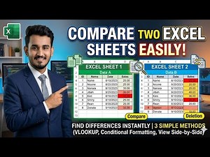 How to compare data in two Excel Sheets - Live Example