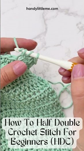 How To Half Double Crochet Stitch For Beginners HDC
