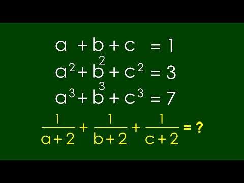 A Nice Algebra Problem | Math Olympiad