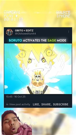 Boruto Activates the Sage Mode 🥶