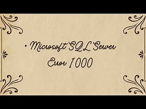 What is Error Code 1000, and how can it be resolved?