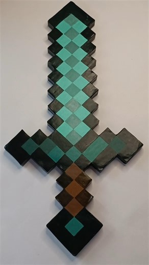 DIY Minecraft Diamond Sword | #diy #minecraft #diamondsword