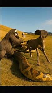 The donkey came to help rescue the foal. -#shorts #animalrescue #animals #reelsa