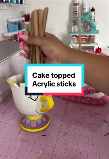 Custom Acrylic Cake Topper Sticks for Special Occasions