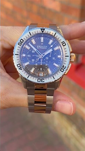 Zenith El Primero Stratos Flyback 45.5mm Rose Gold/Steel 51.2061.405 2018 Men’s Watch