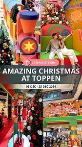 🚂All aboard the magic of Choo-Choo Christmas at Toppen! 🎄🚂 Get ready for a jolly good time with our spectacular 20ft Train-Themed Christmas Tree—a must-see this holiday season! · ✨ Here’s what’s waiting for you: 🍕 Explore delightful finds at our Christmas Bazaar ❄️ Experience magical Christmas Snow Falls ⏱️6, 13, 20 & 25 Dec | 12pm、3pm & 8pm 🎅 Marvel at our stunning 20FT Train-Themed Christmas Tree 🎁 Enjoy FREE gift wrapping to make your presents even more special 🛍️ Shop, snag amazing de