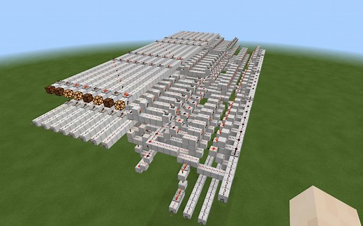 [Minecraft] 简单的纯数电红石RAM