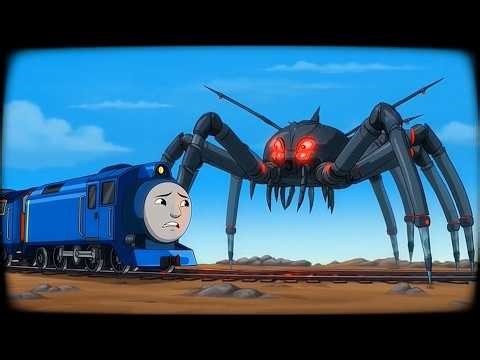 A Giant Robot Spider Blocked the Railway… Thomas Had Seconds to React 🚂🤖