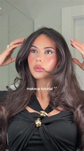 grwm 🤎 products below: face • rhode glazing milk • lawless forget the filler foundation in “3F” • huda beauty faux filter concealer in “2.1N” • westman atelier face trace contour stick in “truffle” • rare beauty liquid blush in “happy” mixed with liquid luminizer in “enlighten” • benefit cosmetics hoola bronzer • huda beauty easy bake setting powder in “sugar cookie” eyes • anastasia beverly hills brow wiz in “dark brown” • anastasia beverly hills sultry palette “light brown shade” • huda beaut