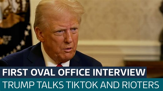 Donald Trump gives his first interview from the Oval Office as President - Latest From ITV News