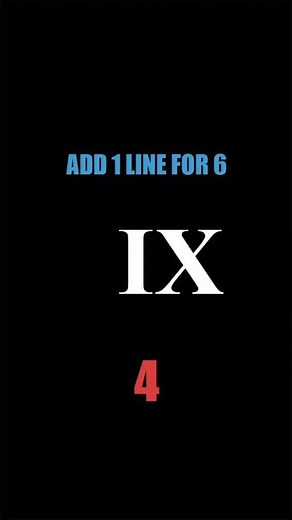 Add ONE Line to Turn “IX” Into 6 — Genius Level!