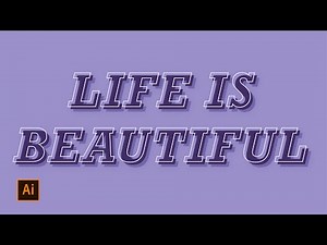 Simple 3D Text Effect in Illustrator in just 7 minutes