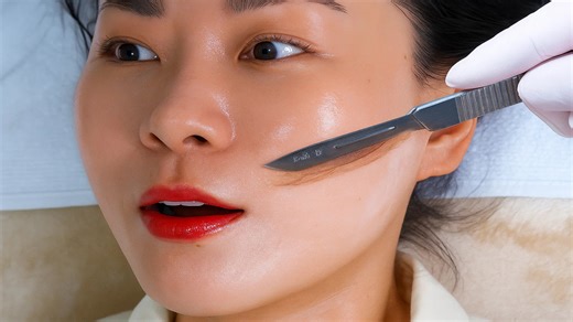 Gentle Dermaplaning ASMR: Women’s Face Shaving for a Flawless, Smooth Glow