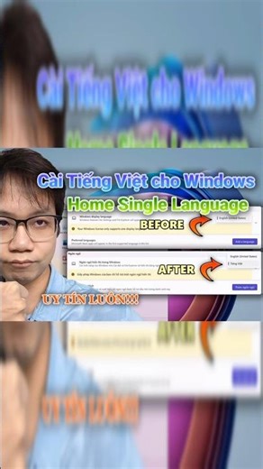 Windows Home Single Language vẫn cài được Tiếng Việt? Thử ngay và luôn thôi!