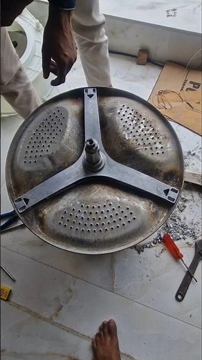 Washing machine drum spider replace#washing #drumnotrotating #homeappliances #shorts #repairs #short