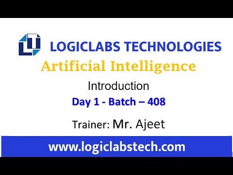 Artificial Intelligence (Day 1) (Batch - 408)