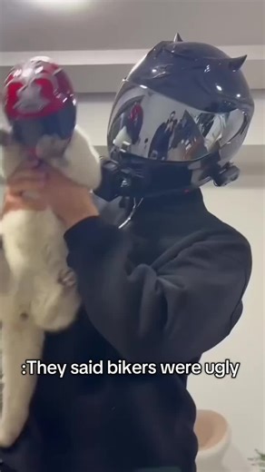 Humorous Take on Bikers Without Helmets