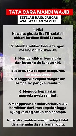 ⚠️ JANGAN ASAL! Ini Tata Cara Mandi Wajib Setelah Haid yang BENAR & Sah!
