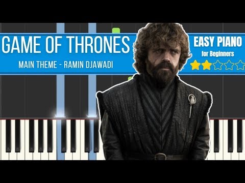 Game of Thrones – Main Theme | EASY Piano Tutorial (Synthesia + Sheet Music)