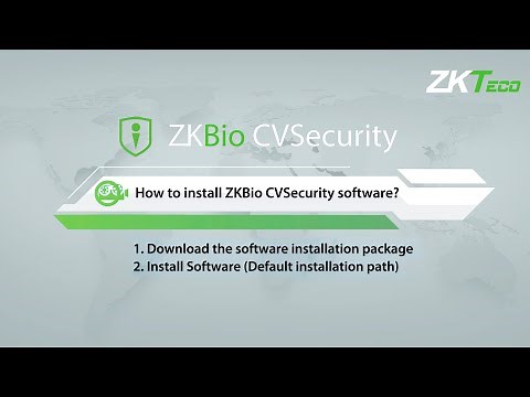 How to install ZKBio CVSecurity software? | ZKTeco Europe