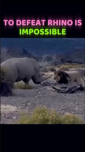 When Power Meets Power 💥 Rhino vs Elephant 🦏🐘 | Who Wins? #wildlife #animals #tranding #viral