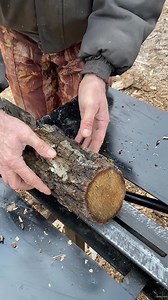 🌳Birch split across🌳 | Wood Splitting Machines