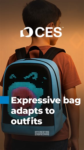 For anyone who loves customizing their bags, this new technology might just be the thing for them. LED lights can show off someone's favorite video clips or GIFs. #ces2026 | Interesting Engineering