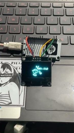 Favourite boy oled display animation #arduino #robot #esp32project #esp8266