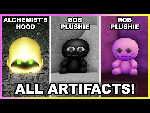 All 3 Artifact Locations (Alchemist's Hood, Rob Plushie, Bob Plushie) in SLAP BATTLES! [ROBLOX]