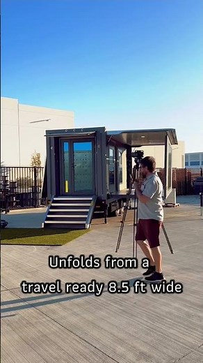 NEW foldable tiny house on wheels #tinyhousedesign