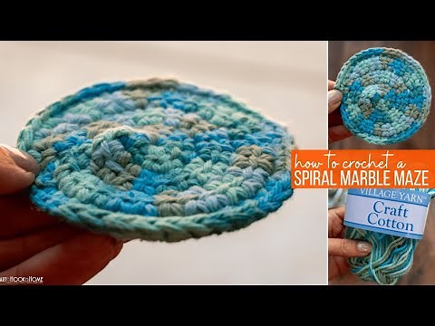 Crochet Spiral Marble Maze Tutorial